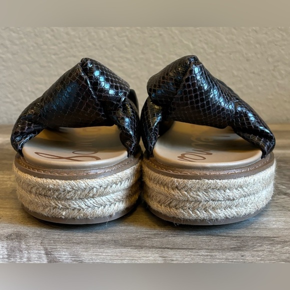 Sam Edelman Kory NIB Women 9.5 White Knot Vamp Jute  Sam Edelman Kory Espadrille Platform Sandals